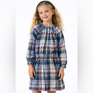 Ralph Lauren Girls Plaid Dress | Classic Preppy Americana Size 6